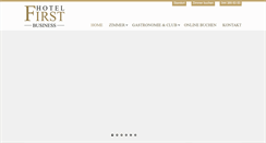 Desktop Screenshot of hotelfirst.ch