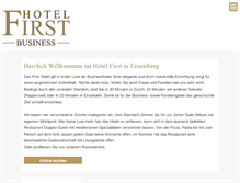 Tablet Screenshot of hotelfirst.ch